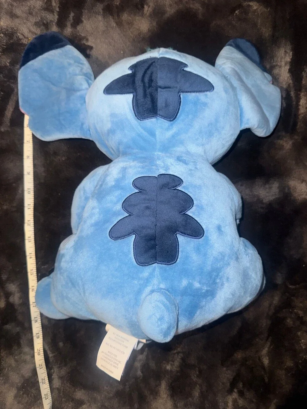 Stitch Plush Toy 18 Inch Blue Disney Character Soft Stuffed Animal